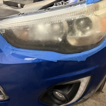 Headlight Restoration - before